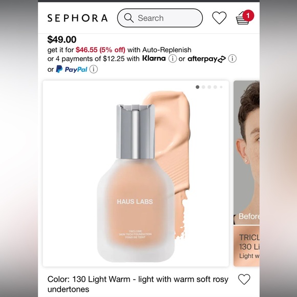 Haus Labs Foundation Light Warm 130 - Picture 5 of 5